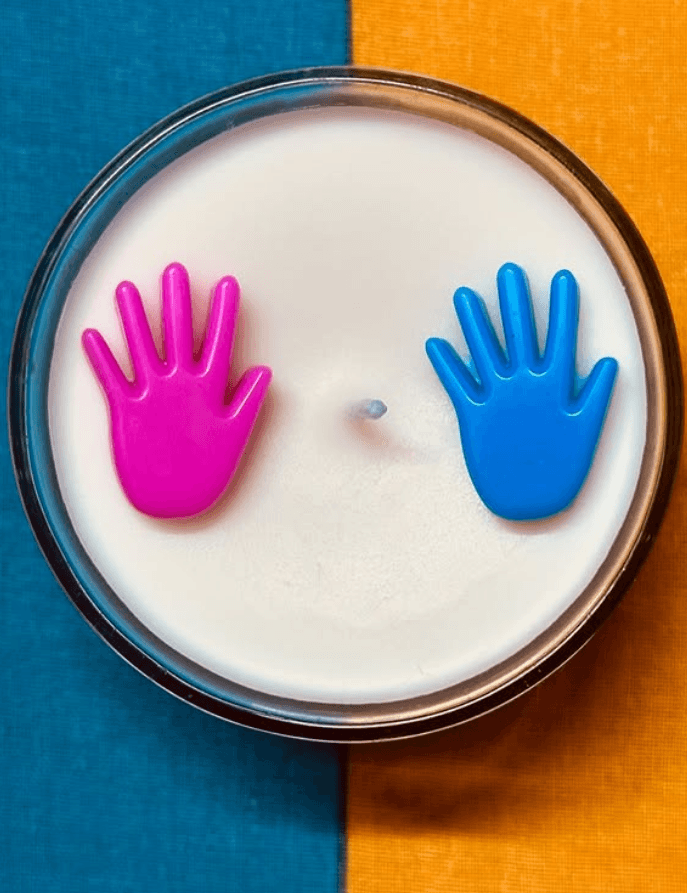 Baby Feet & Hand Candle